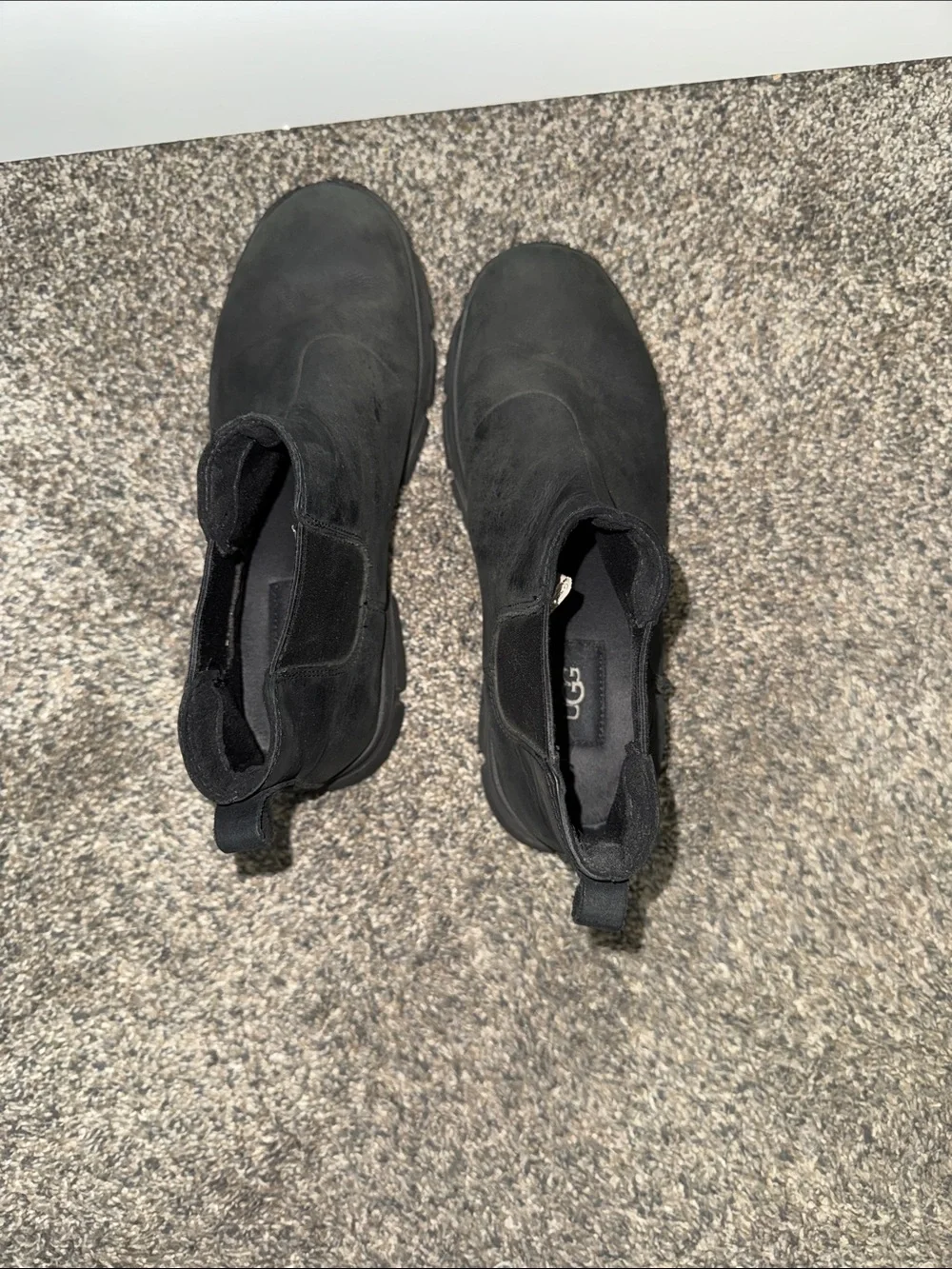 UGG Black Chukka Chelsea Boots Sz 5 lightweight slip on